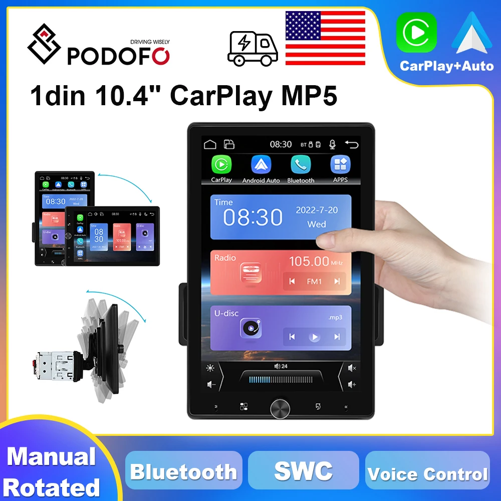 Podofo 1Din Carplay…