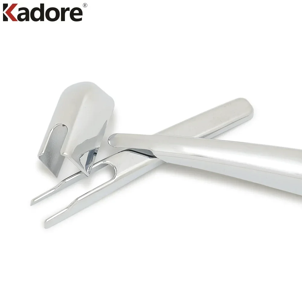 لبيجو 3008 GT 2017 2018 2019 2020 كروم النافذة الخلفية ممسحة قطاع غسل غطاء الكسوة سيارة ملصق الملحقات الخارجية #6