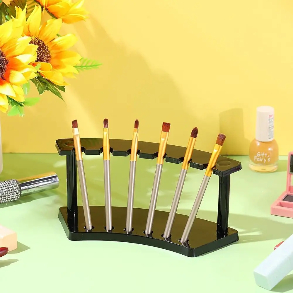 High-quality Plastic 6-Slots Pen Holder Vertical Desk Organizer Pen Display Stand 6-Slots Vertical Pen Holder School