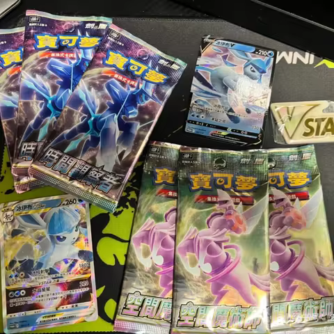 Hot Sale 100% Original Pok&eacute;Mon Trading Ptcg Card Yeb Vstar Ice Eevee Special Deck S10 Card Traditional Chinese Version Kid Gift