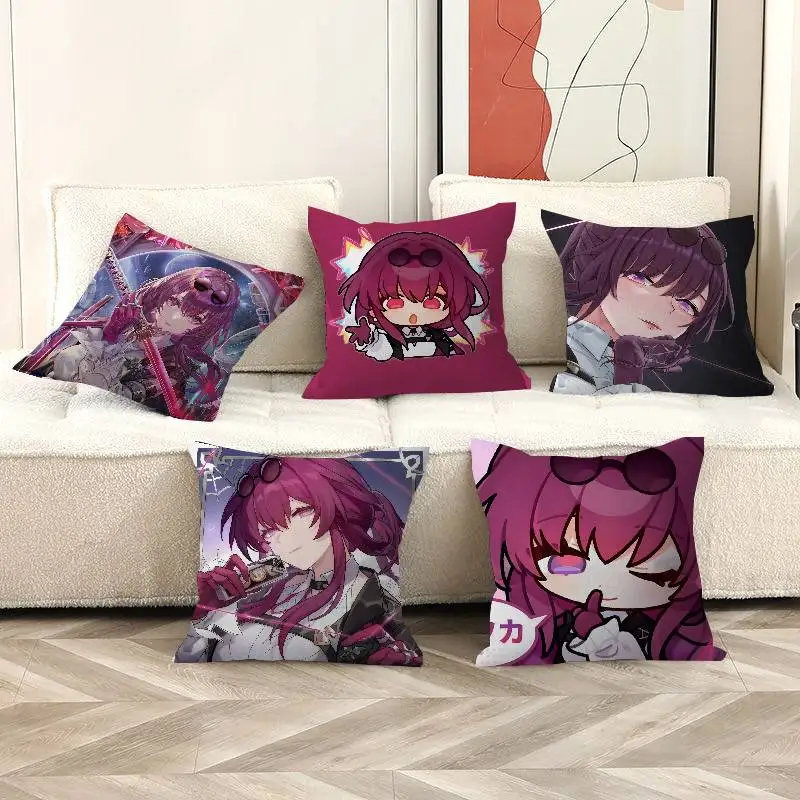 Honkai Star Rail Kafka Pillow Cushion Cover Pillowcase Living Room Sofa Home Decor Customized