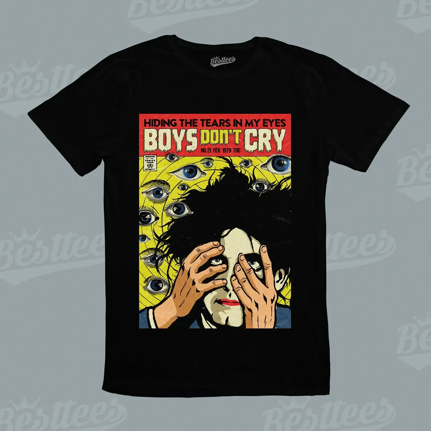 English Cure Band Music Gothic Heavy Metal Rock n Roll Boys Don't Cry T-Shirt