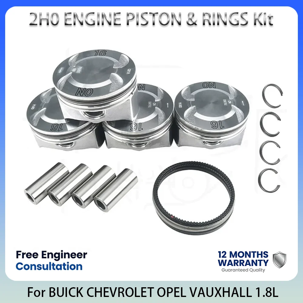 Kit de pistón y anillos para motor 2H0 F18D4 para BUICK CHEVROLET HOLDEN OPEL SATURN VAUXHALL 1.8L 1.8 L T L4 GAS 2004-2019 55567934