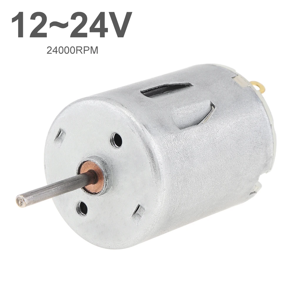 R280 12-24V DC Motor 24000RPM High Speed Micro Motor for DIY Toys Mini Fans Juicer Water Pump Beauty Instrument