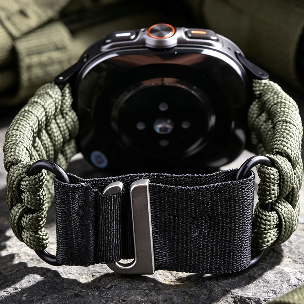 Hand Woven Band For Samsung Galaxy Watch 9 8 Classic Strap 44mm 40mm Nylon Bracelet Correa Belt Galaxy Watch Ultra 2 47mm