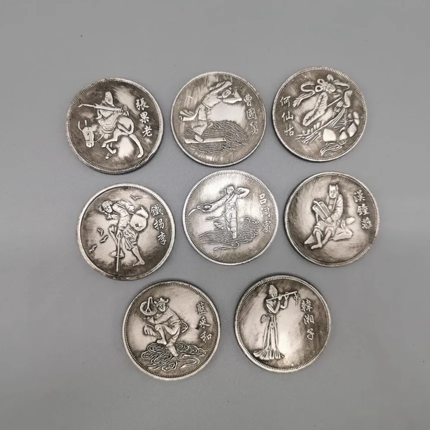 Antique Silver dollar silver coin collection,a set,8 Fairies,Collection&Adornment,Free shipping