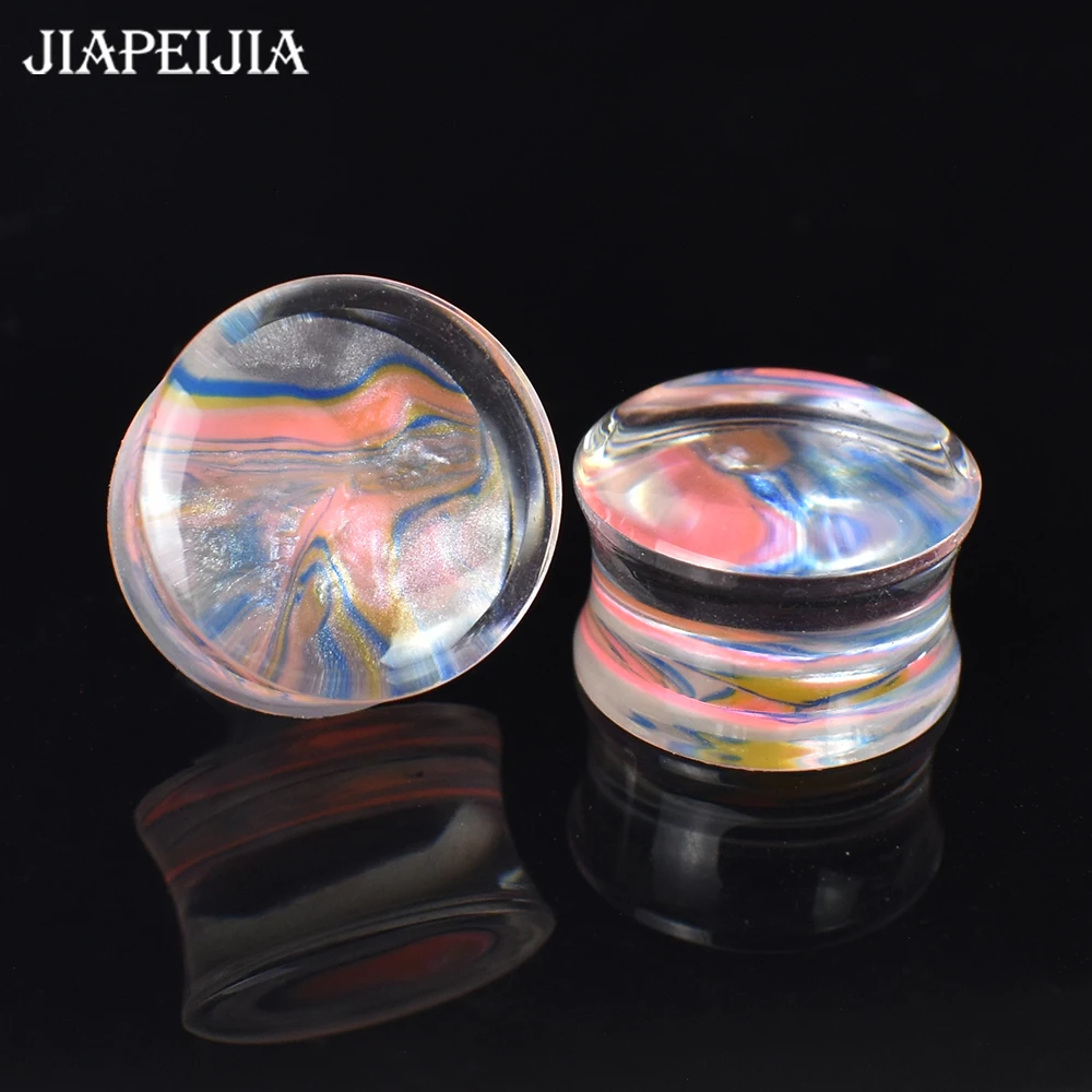 6-50mm 2Pcs Big Size Ear Gauges Tunnels Ear Plugs Stretcher Expander Body Jewelry for Women Men