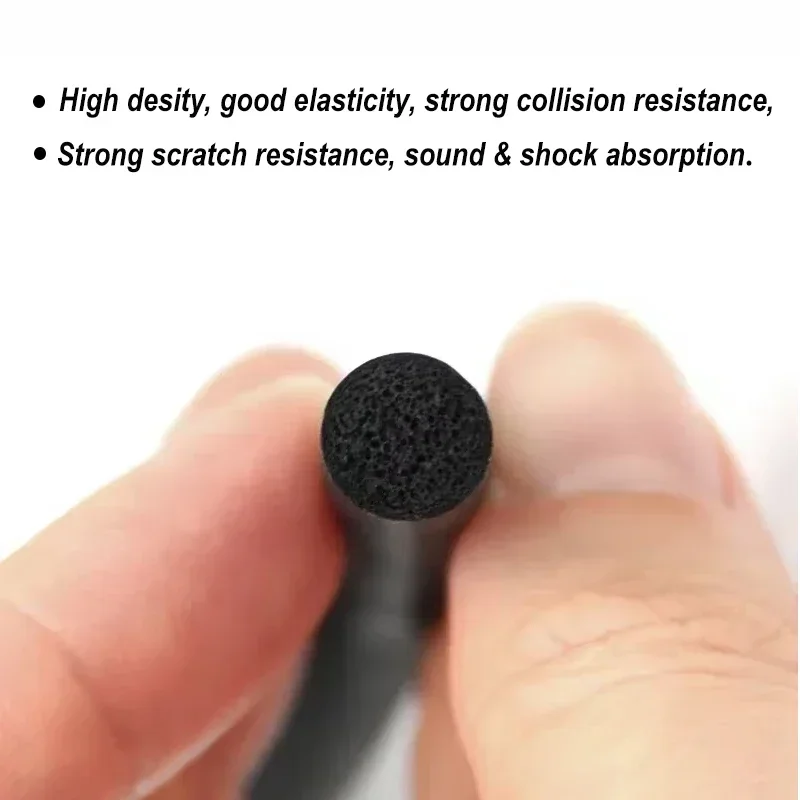 2/5 m, schwarz, Durchmesser 2 mm – 20 mm, EPDM-Gummi-Schaumstoff-Dichtungsstreifen, runde Schwammkordel für Fenster, Türen, Schalldämmung, staubdichte Dichtung – Detail 3