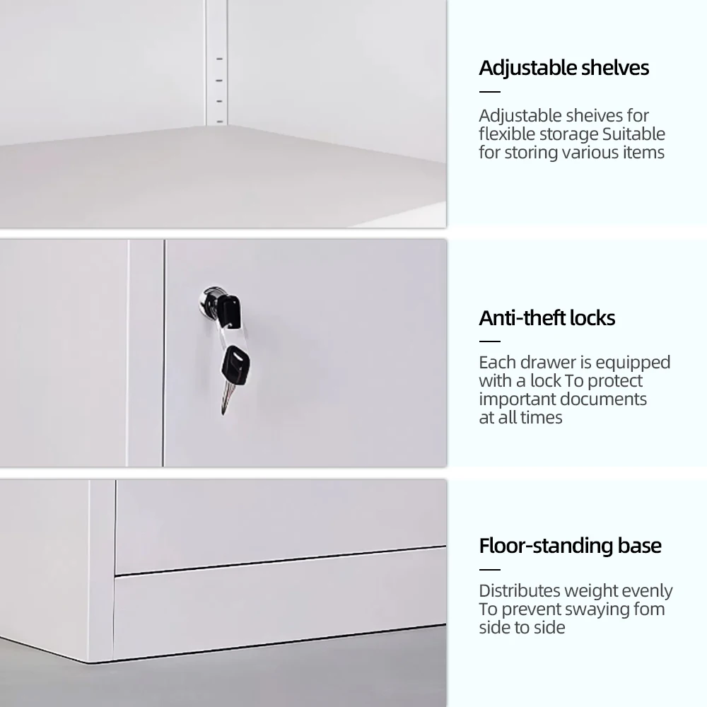 Office furniture Steel Matel cabinets Small steel filing cabinets under desks with drawers