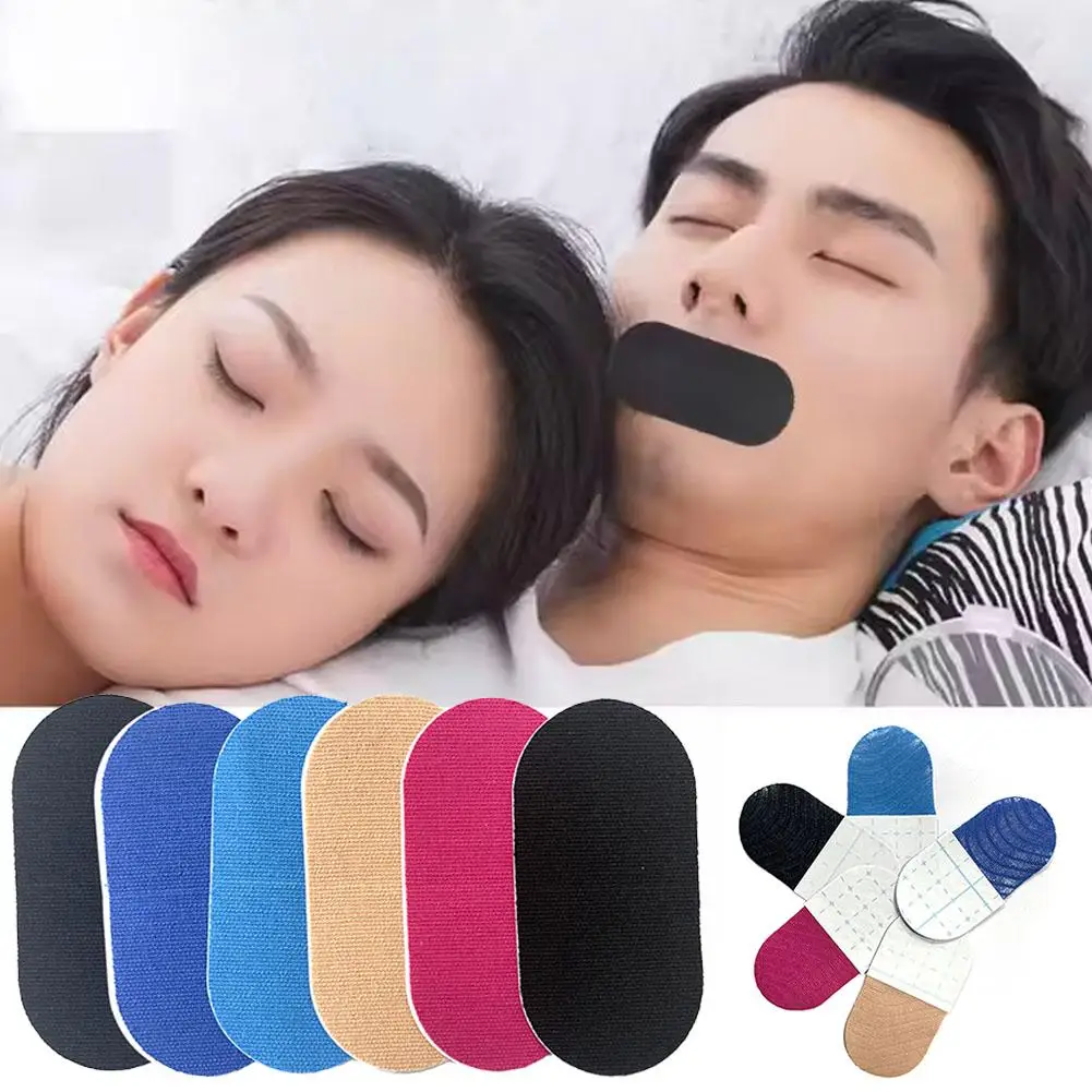 Stiker Anti dengkur meningkatkan tidur lebih baik meningkatkan pernapasan mulut mengurangi mendengkur waktu malam pita koreksi mulut tidur untuk Ad I0W2