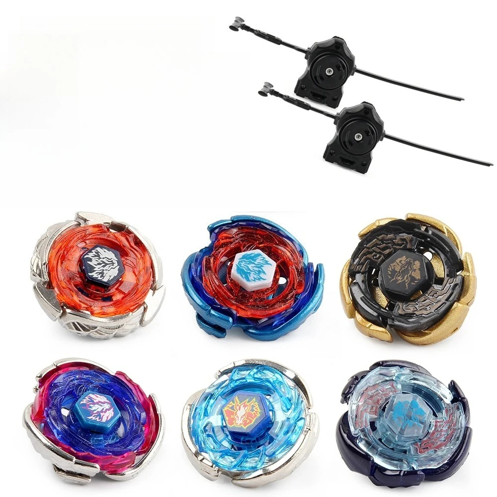 

6PCS 4D Metal Fusion Spinning Top with Launcher Set Gift Toys Battle Game Birthday Gift