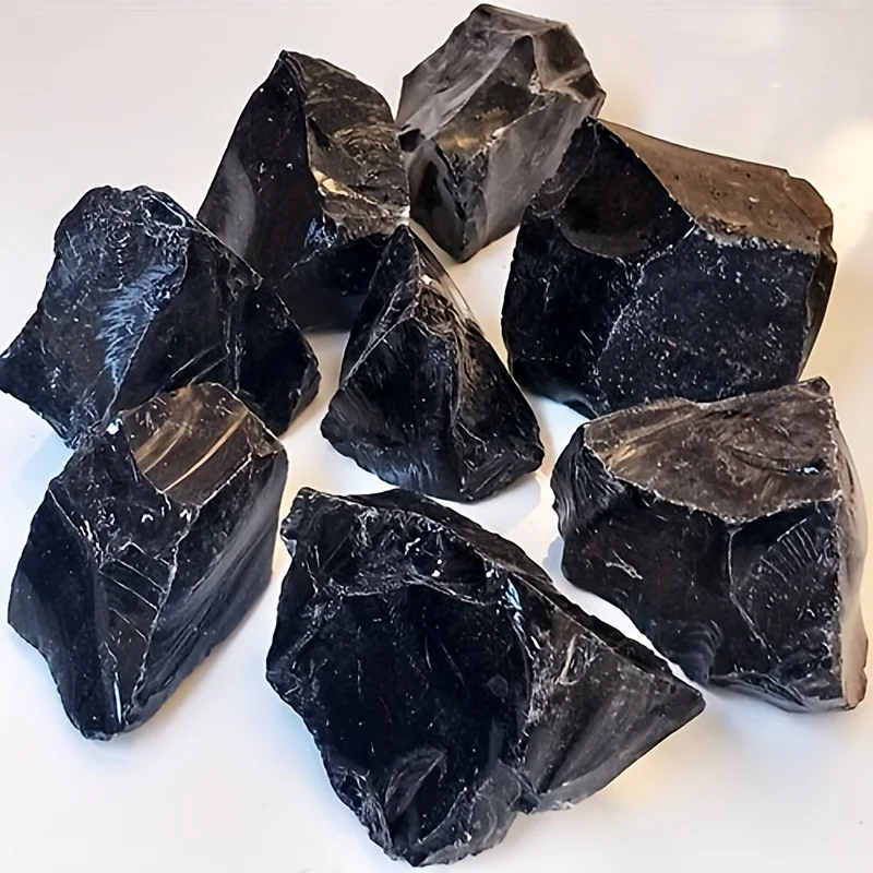 Natural Black Onyx Stone - Deep Dark Brown/Black/Gray/Beige/White/ - High-Quality Stone for Home Decor, Tabletop, Shelf,