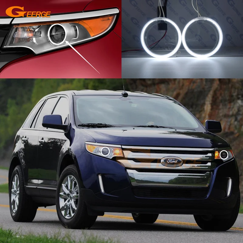 

For Ford Edge 2011 2012 2013 2014 Excellent Ultra Bright CCFL Angel Eyes Kit Halo Rings