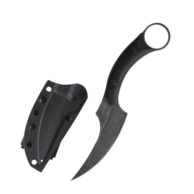 2024New High Quality Corrosion Resistant Portable Multi-Purpose Outdoor Straight Knife K Sheath, Jungle Survival EDC Knife