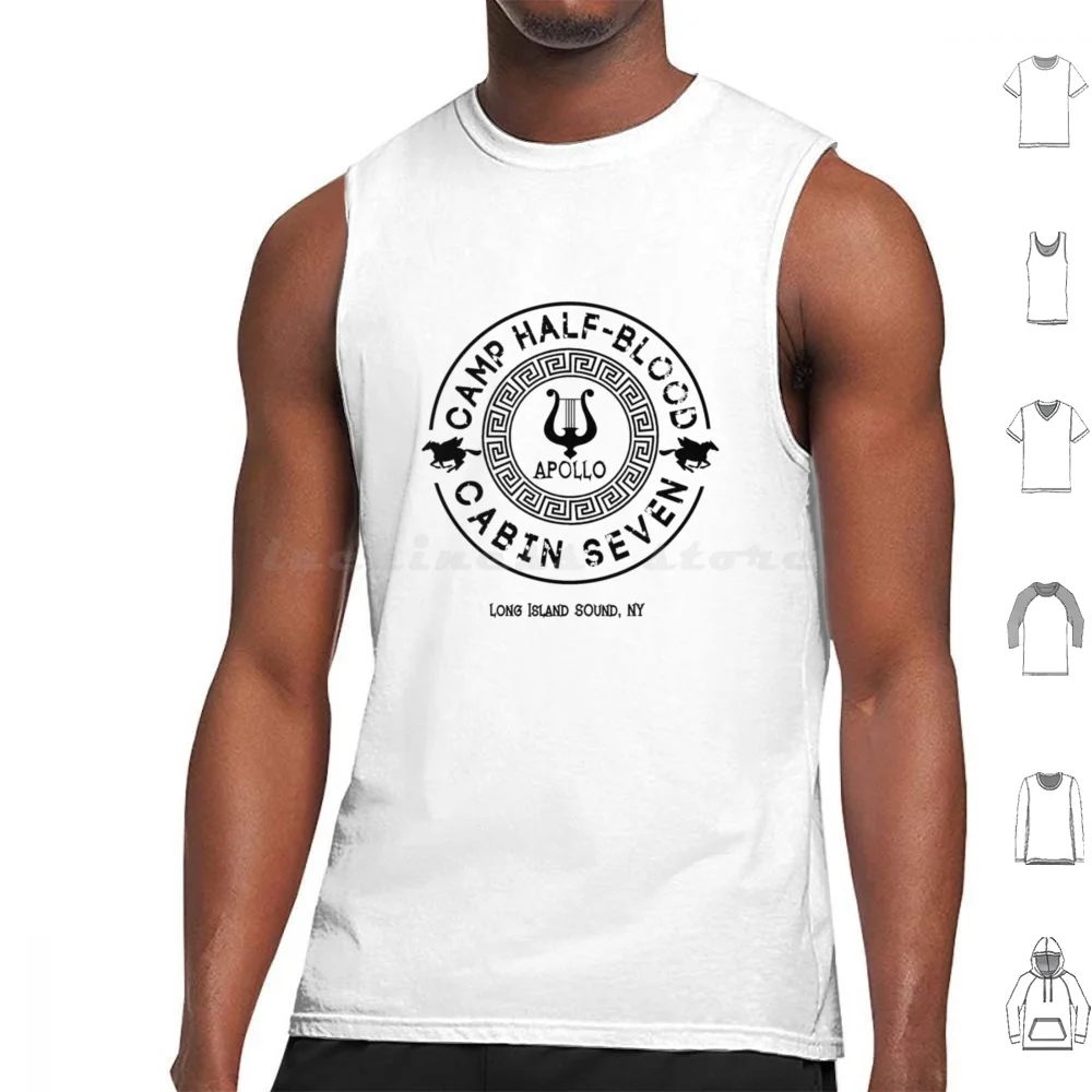 Best Selling-Apollo Camp Half Blood Cabin Tank Tops Print Cotton Camp Half Blood Percy Jackson Pjo Annabeth Chase