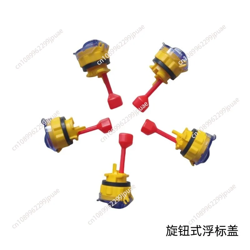 48pcs Forklift Battery Water Filling Cap Gray Flat Cover Battery Liquid Hole Plug Lead Acid Battery Filling Plug Accessories