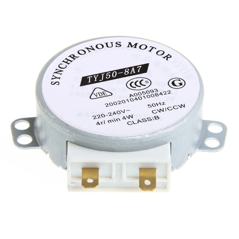 공기 송풍기용 동기 모터, AC 220-240V, 4W, 4RPM, 48mm, 50Hz, 60Hz, TYJ50-8A7 트레이 O29, 20 드롭쉬핑