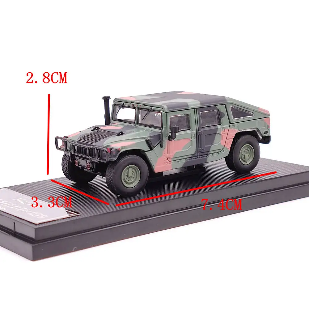 Master 1:64 H1 Pickup Truck Military Diecast Toys Car Models Collection Gifts Limited Edition