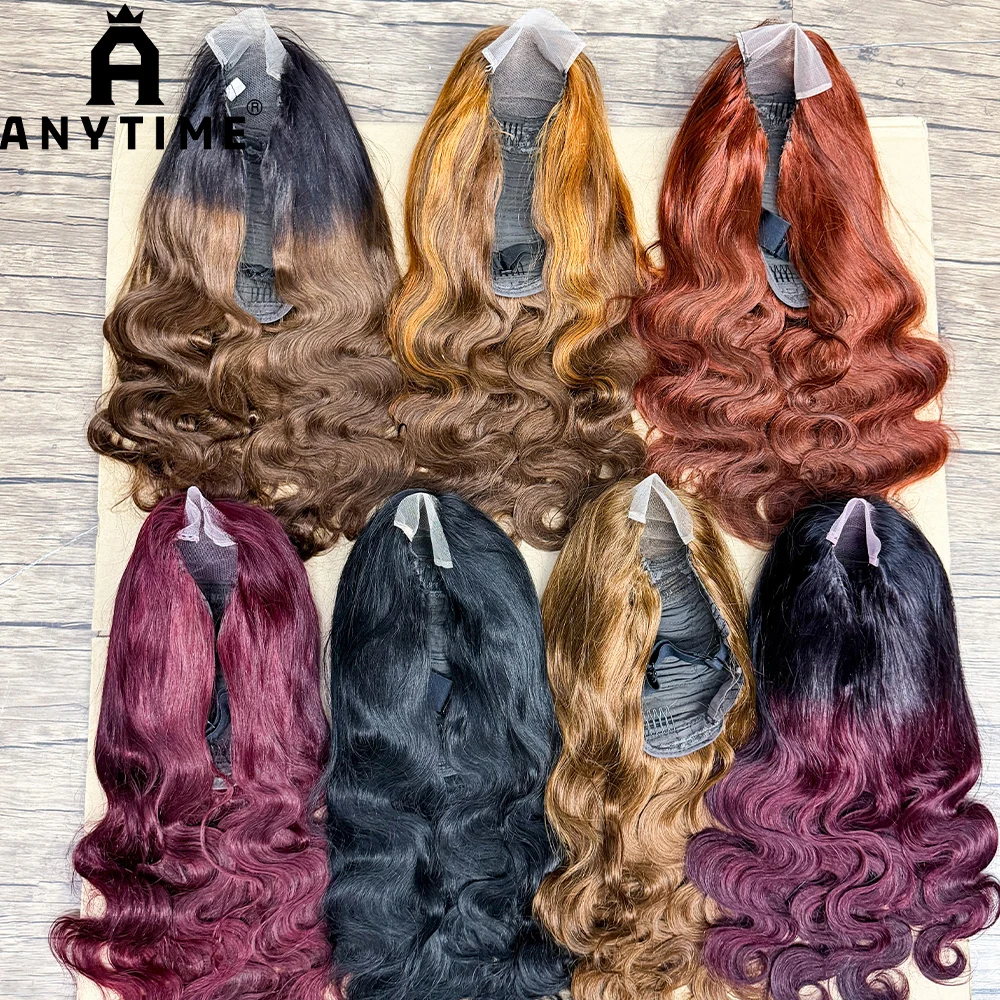 

20inch Body Wave 4x4 Lace Closure Wigs 280% Density Human Hair Wigs Body Wave Transparent Soft Hair Wig For Black Women