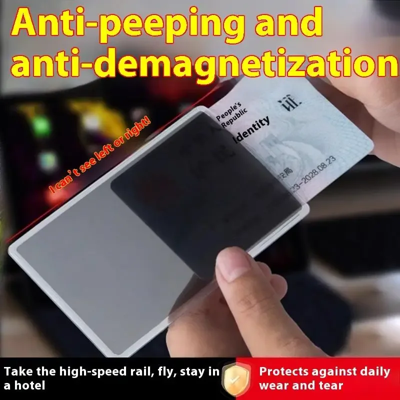 

1Pcs Multipurpose Bank Card ID Card Privacy Protective Case Practical Personal Information Protectors PVC Anti Peeping Card