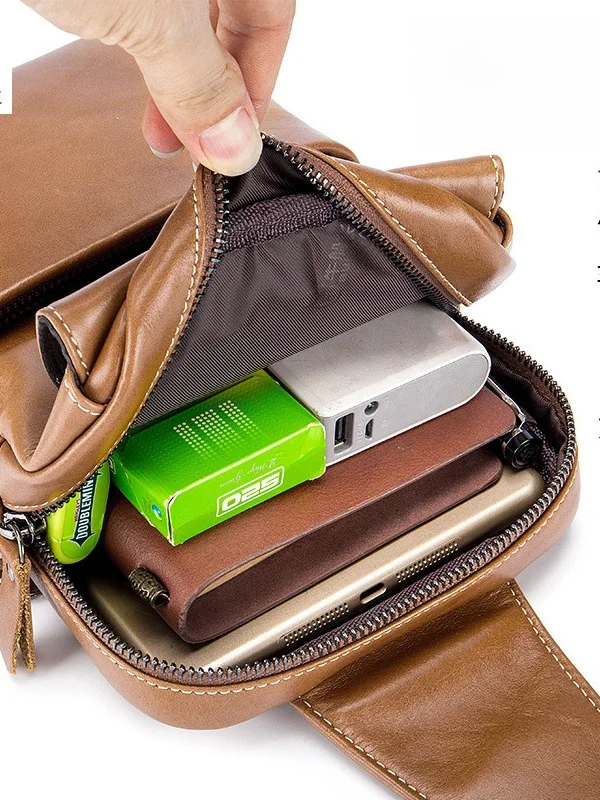 high-quality-leather-men's-top-layer-cowhide-chest-bag-genuine-leather-single-shoulder-slanting-fashionable-trendy-male-bag