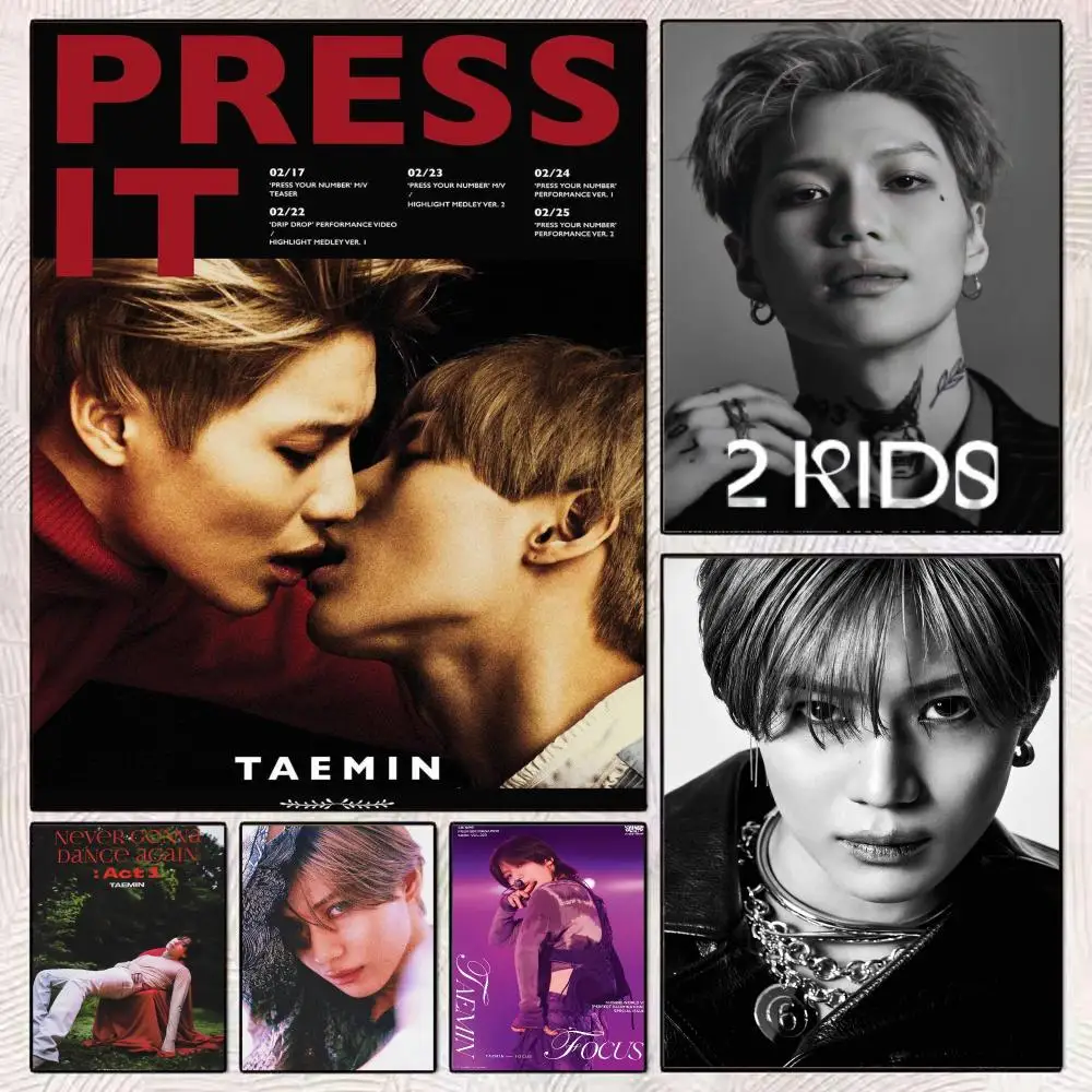 K-Pop Solo Artist T-Taemin Poster Modern Minimalist Wall Art Prints Poster Home Decor Interior Bedroom Living Room