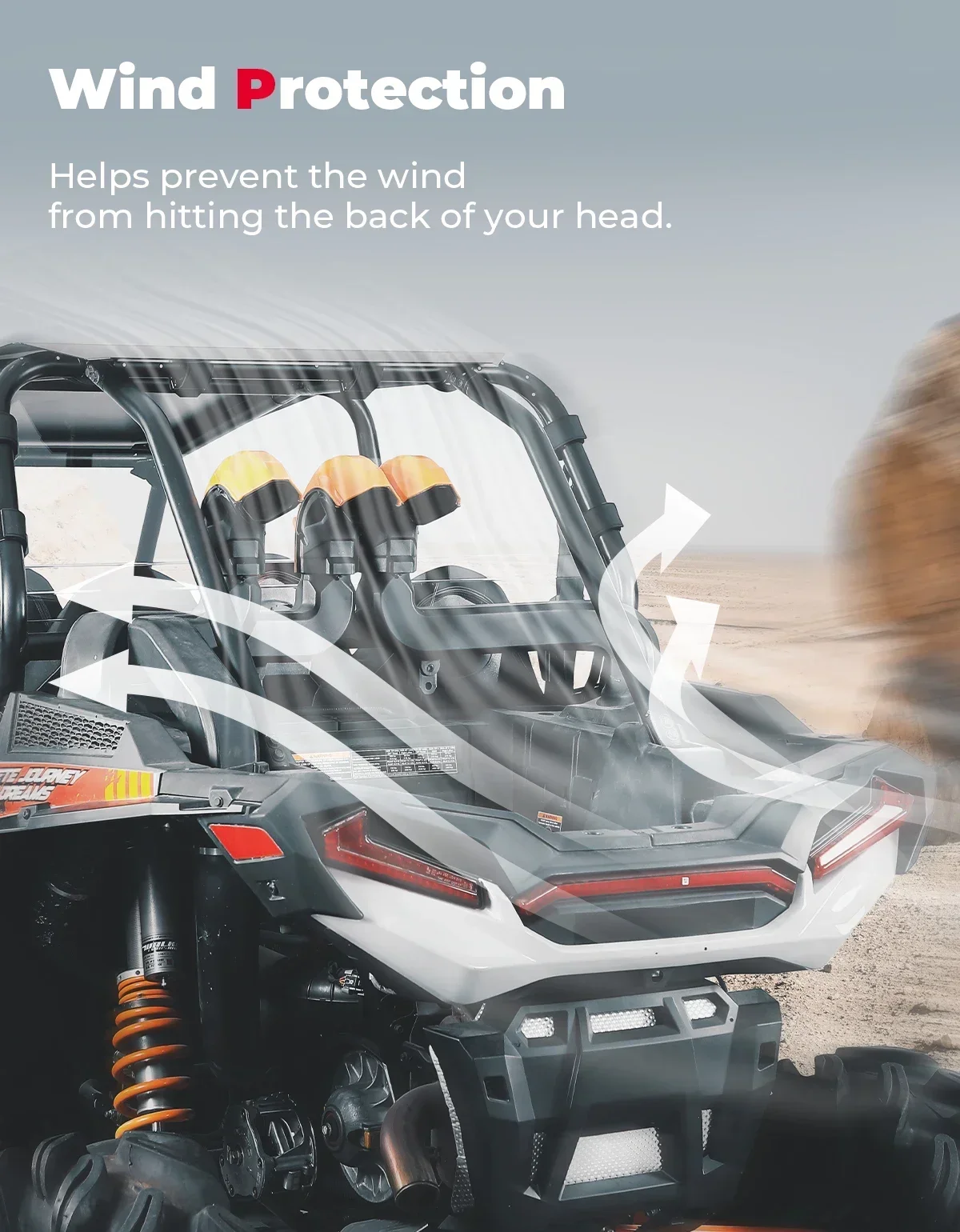 زجاج أمامي UTV كامل للكمبيوتر متوافق مع Polaris RZR XP 1000 /RZR XP 4 1000 2014-2022 2023 زجاج أمامي شفاف بأربعة مقاعد