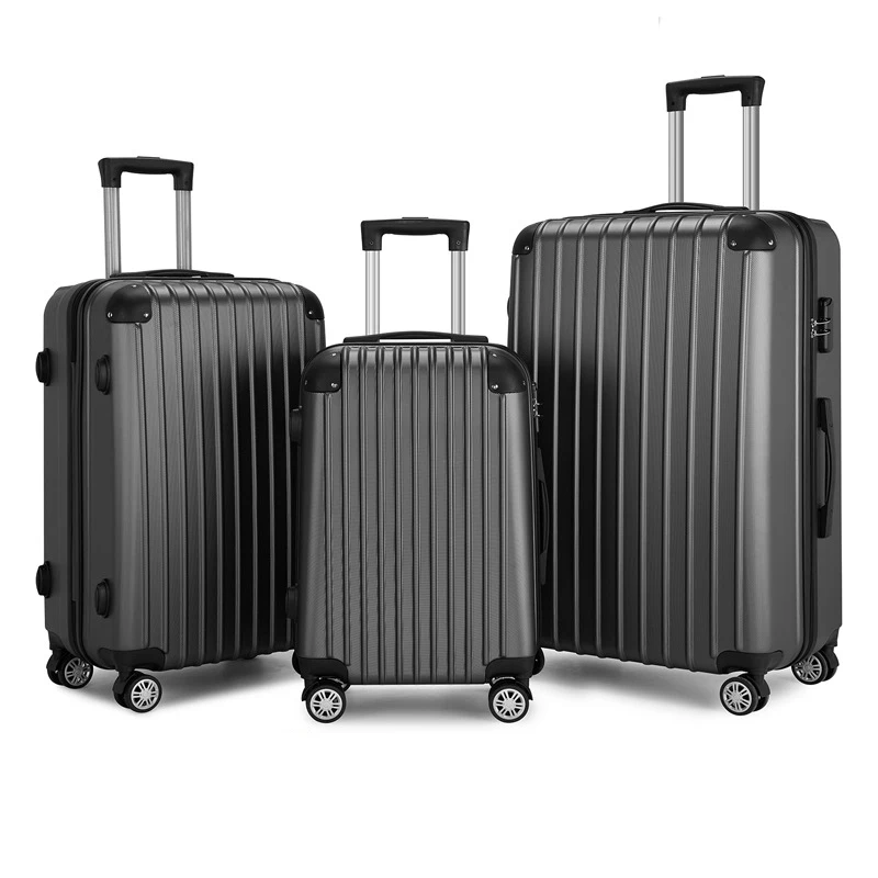 

20/24/28 inch Suitcase Set Boarding Box Classic Bag Corner ABS Carry on Suitcase Cabin Bag Anti-theft Password Lock Trolley Case