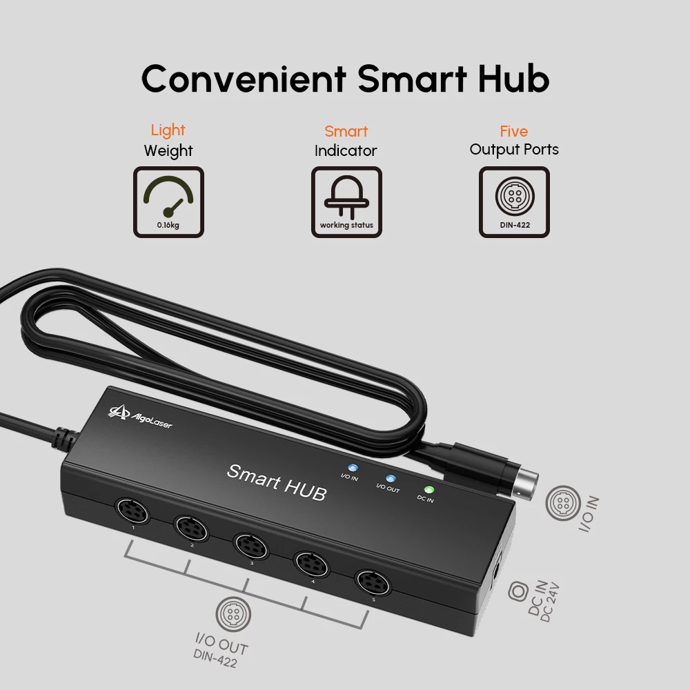 Imagem -03 - Algolaser-smart Hub Gateway Conexão de Peças de Trabalho Gravador a Laser Cutter Devices Via Smart Life Obras