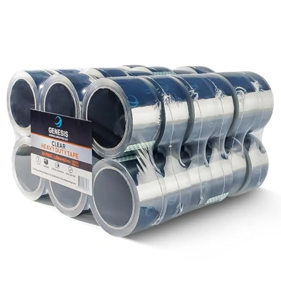 Clear Packing Tape Rolls Heavy Duty Packaging Tape for Shipping Packaging Moving Sealing Thicker Clear Packing Tape 1.88 Inch W