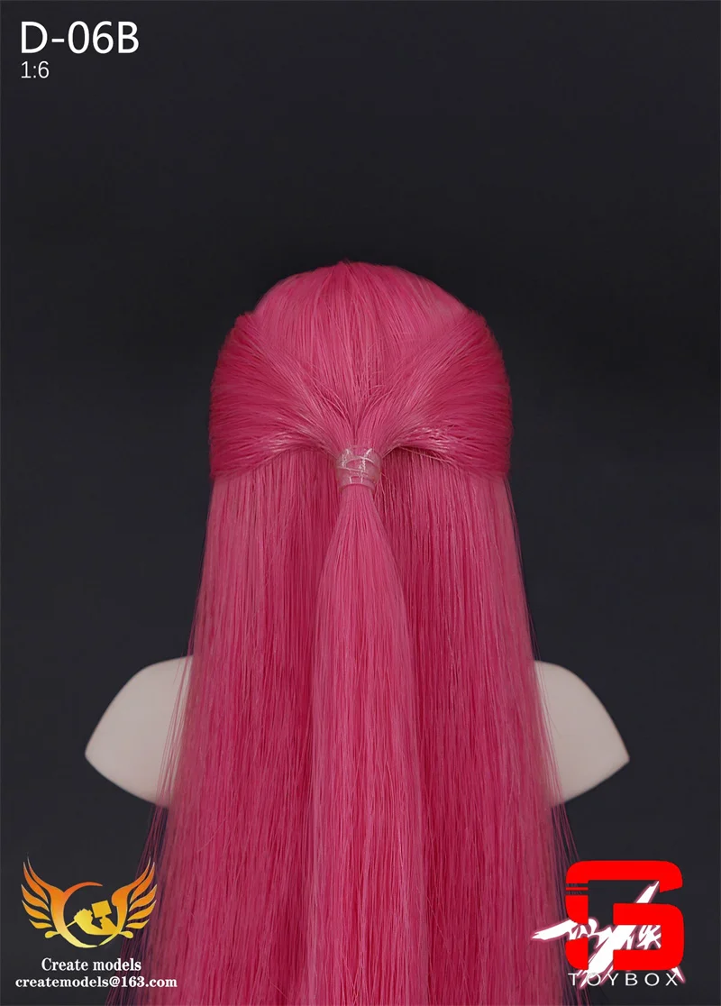 Createmodels D-06 1/6 Schaal Vrouwelijke Oude Stijl Lang Haar Hoofd Carving Model Fit 12-inch Soldaat Action Figure body