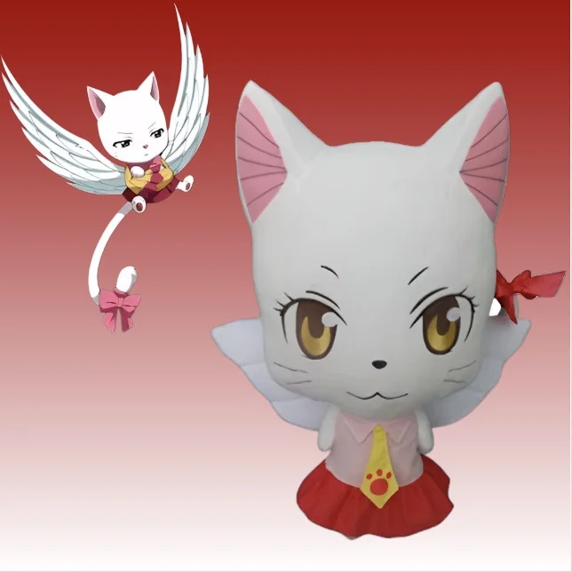 

30cm Fairy Tail Carla Sharuru Plush Cute Anime Stuffed Mascot Cosplay Prop Gift for Fans