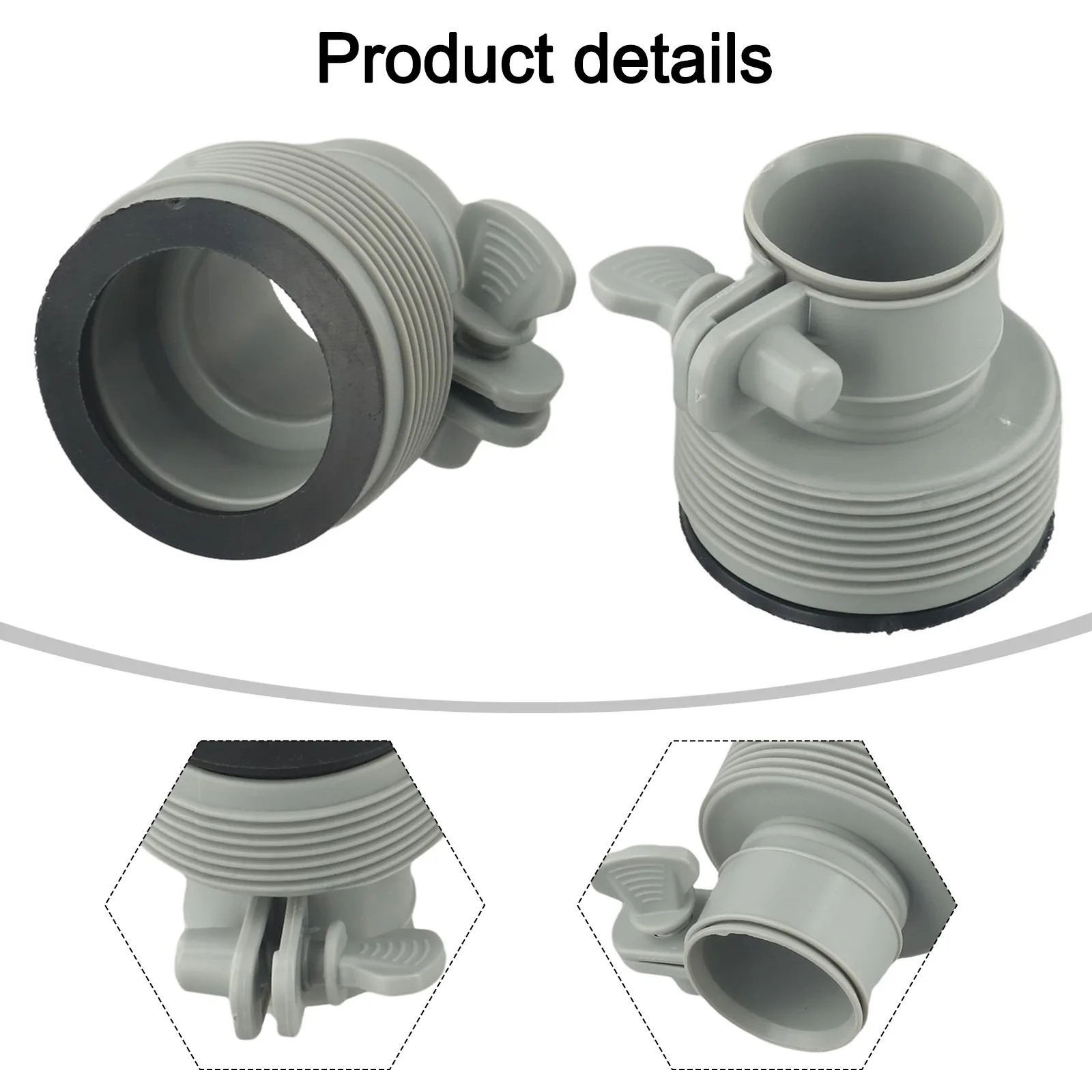Sand Pump Cover Compatible with For Summer Wave SFX1000 and SFX1500 Includes Type B Hose Adapters for Easy Connection