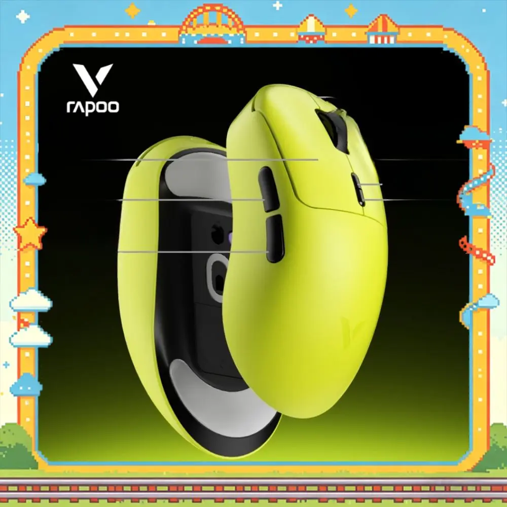 Rapoo VT3 V2 Mouse Two-Mode Wireless PAW3950/3955 Ultimate Sensor Nordic54L 8K Low Latency 55g Lightweight 800mAh Gaming Mouse