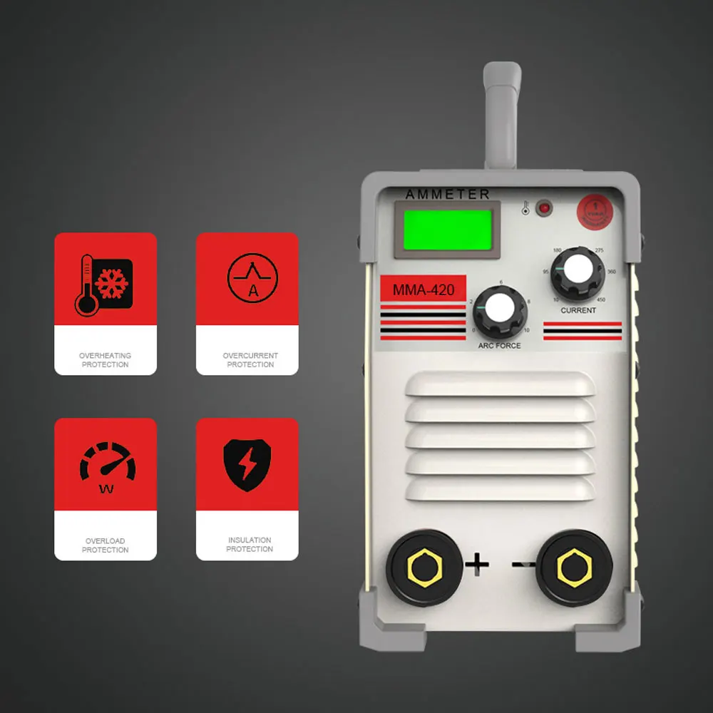 

Портативный электросварочный аппарат 220 В, небольшой IGBT MMA-420, инверторный сварочный аппарат постоянного тока для домашнего использования