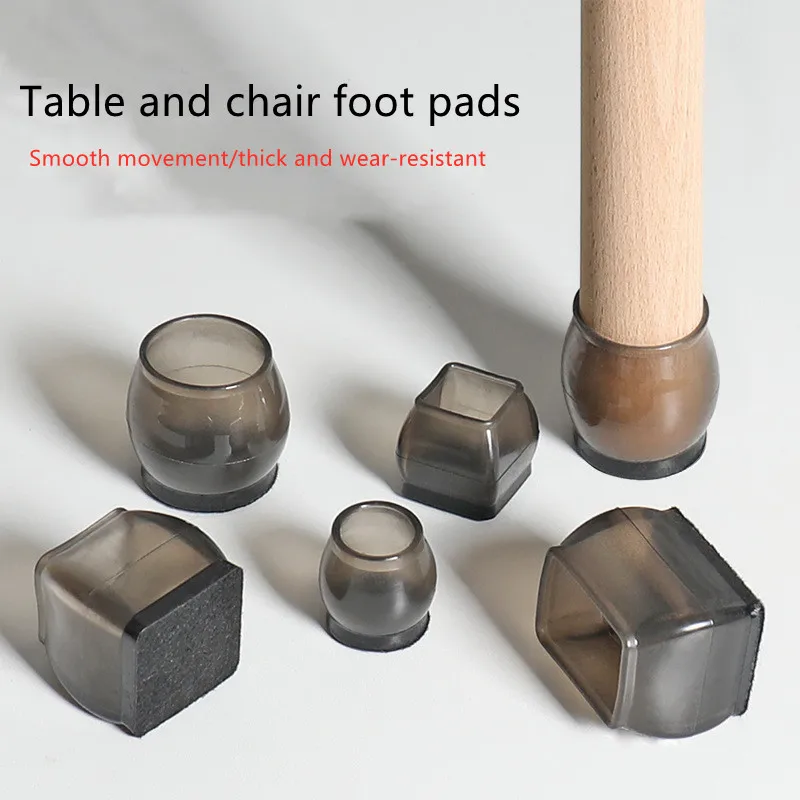 

8Pcs Silicone Chair Legs Pads Sofa Anti-slip Leveling Feet Mat Furniture Anti-noise Pads Wood Floor Protectors Mat Home Decor