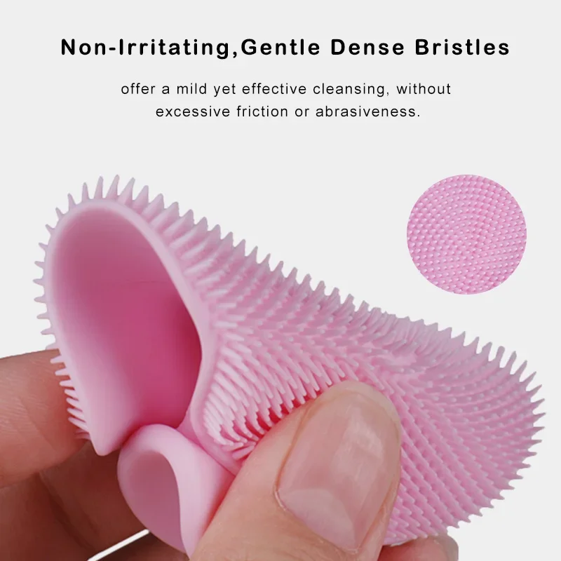 2pcs 소프트 실리콘 페이스 브러쉬 클렌저 및 마사지 수동 페이셜 클렌징 브러쉬 여성 남성을위한 엑스 폴리 에이 팅 실리콘 페이스