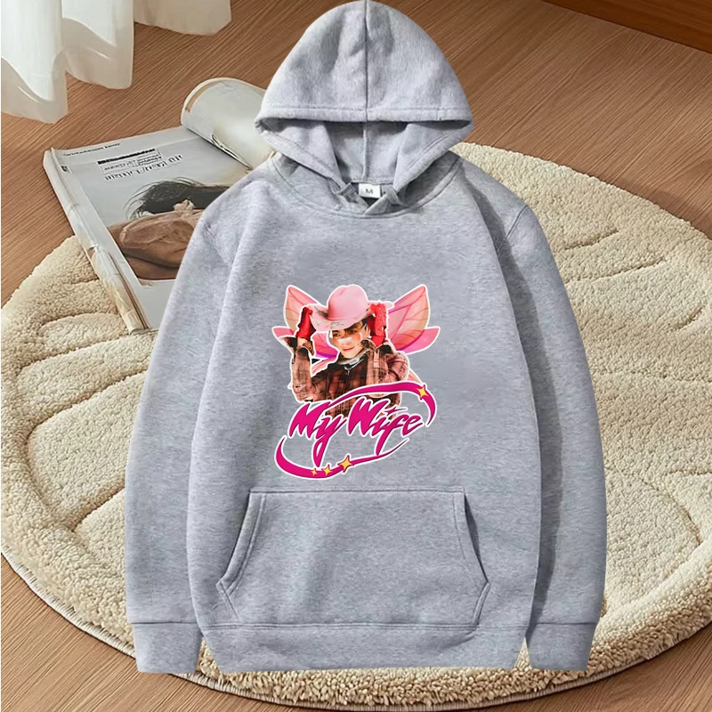 Kpop Ateez Hongjoong My Wife hoodie 2025 men women vintage Long sleeve Sweatshirt with print Graphics oversized  hoodie  unisex