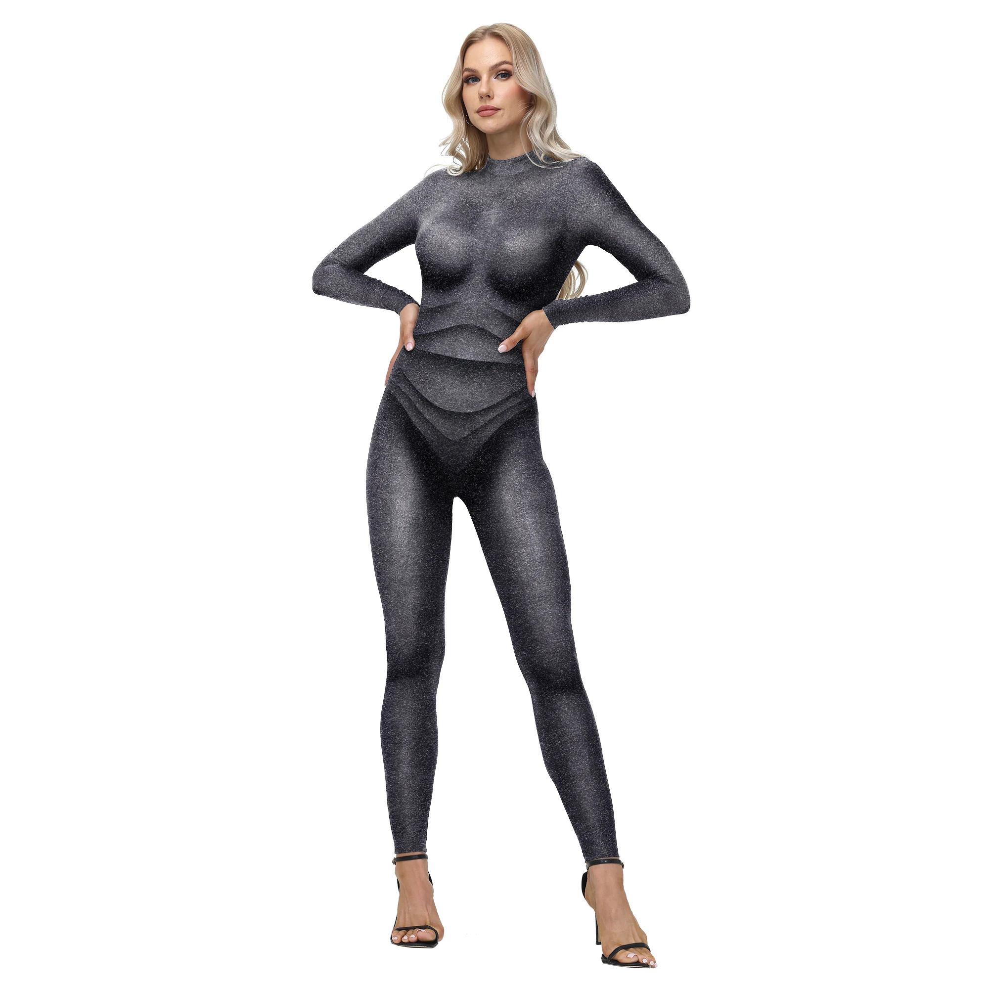 Star Trekking Movie Bodysuit Seven of Nine Halloween Cosplay Costume Unisex Party Jumpsuits Rave Skinny Slim Spandex Zentai Suit