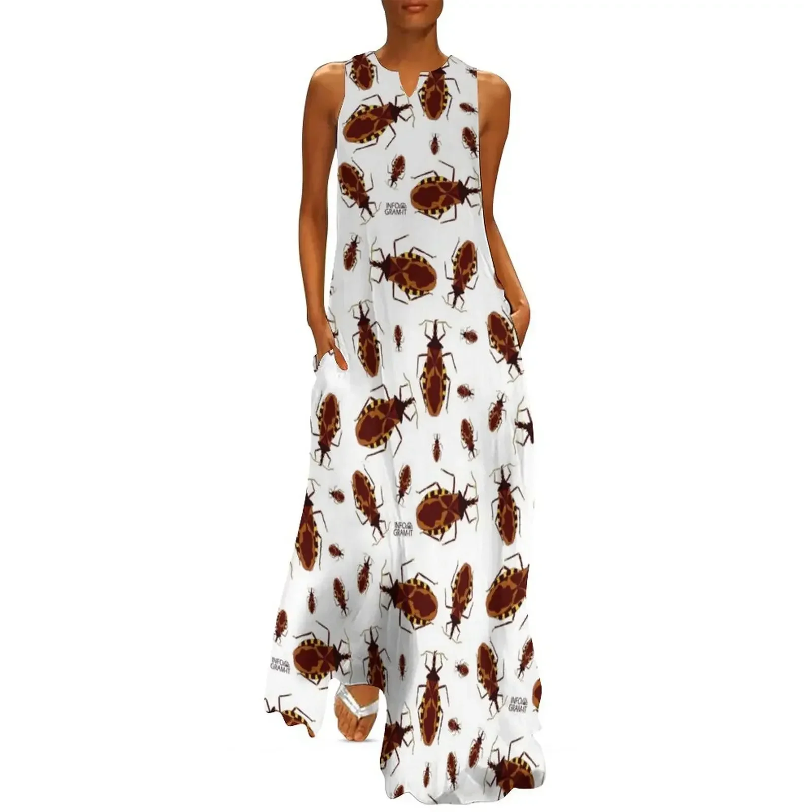 

Kissing bug Long Dress Dress for girls women's elegant loose dresses evening dress ladies clothes for woman