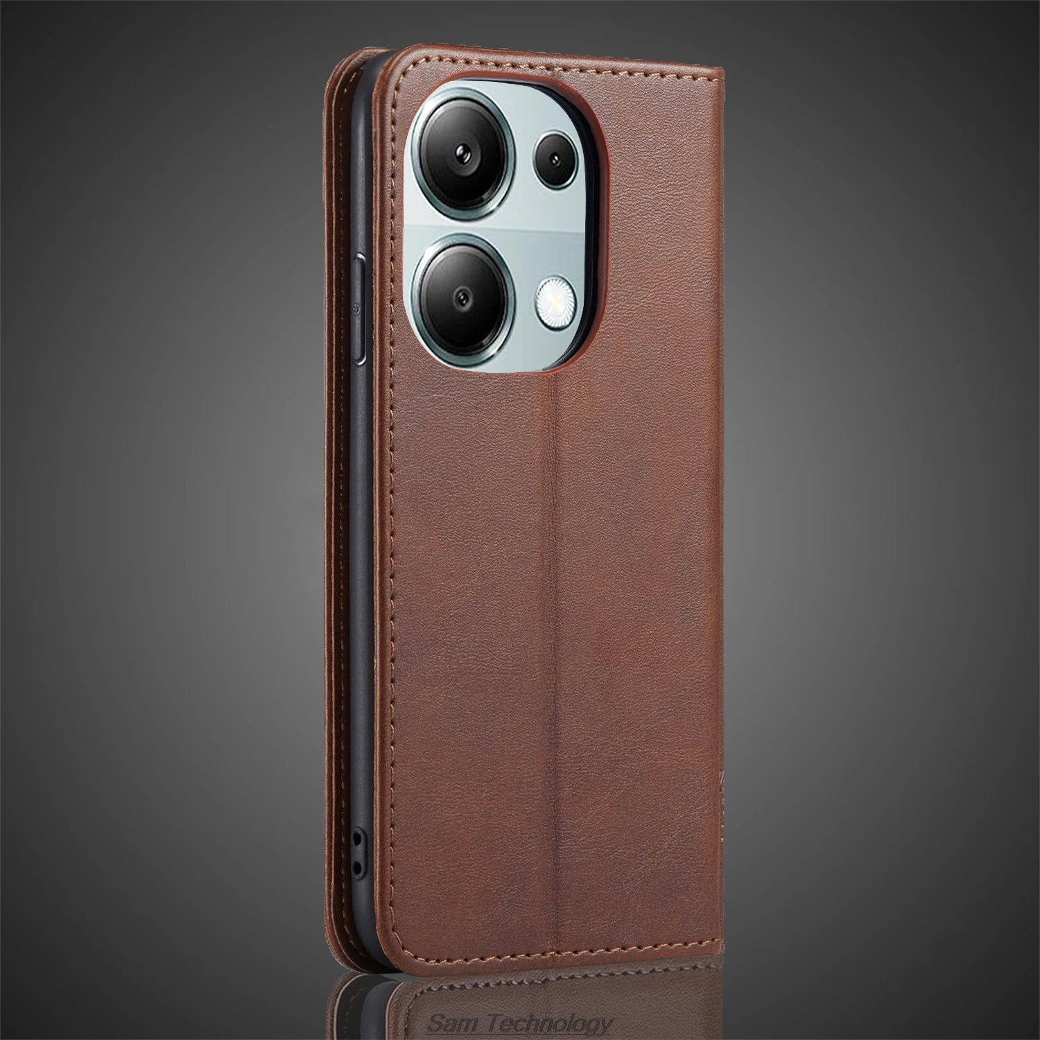 Magnetic attraction Leather Case for Xiaomi POCOPHONE POCO M6 Pro 4G Holster Flip Cover Case Wallet Phone Bags Fundas Coque