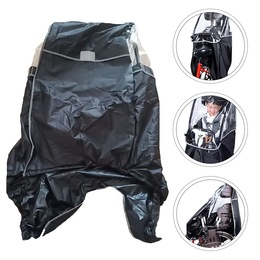 Kid Tent Rain Tarp Bicycle Cover Ponchos Kids Bike Wind for Child Seat Portable Tents Tpu Transparent Material Canopy