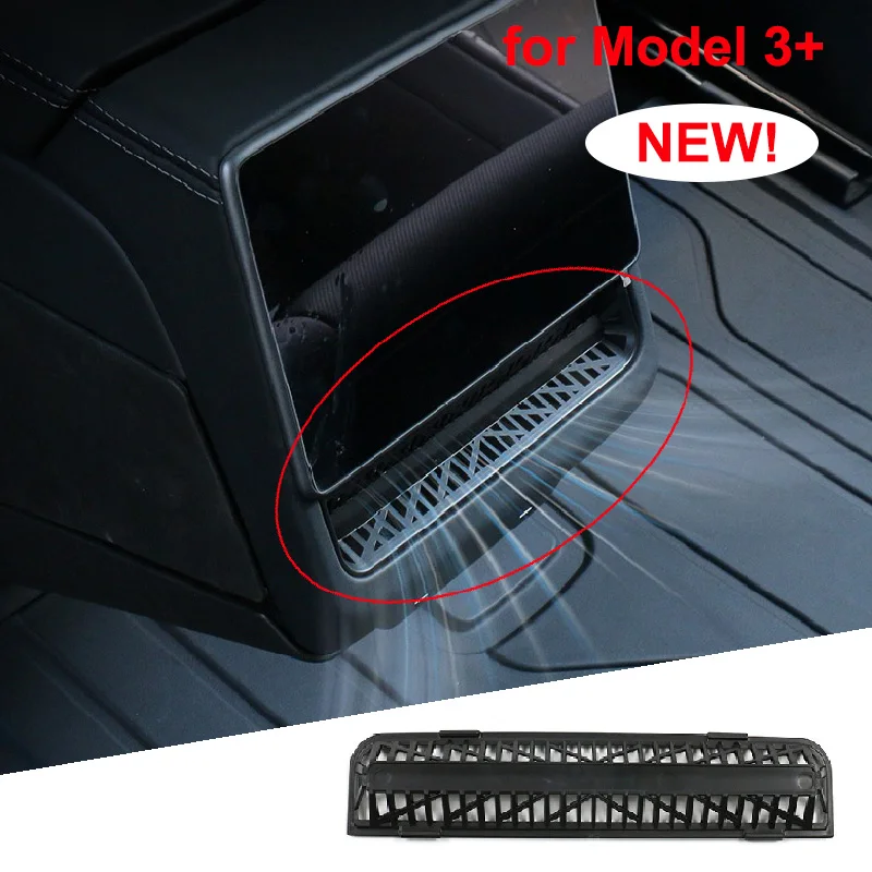 for Tesla Model 3+ Highland 2024 Rear Air Outlet Cover Conditioning Vent Protective M3 Armrest Box Back Anti Blocking New Model3