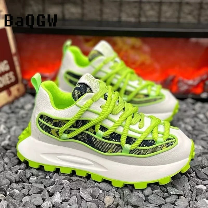 Men Luxury Designer Sneakers Shoes 2024 Spring Running Shoes Casual Sports Shoes for Men Chunky Males High Sole Sneakers