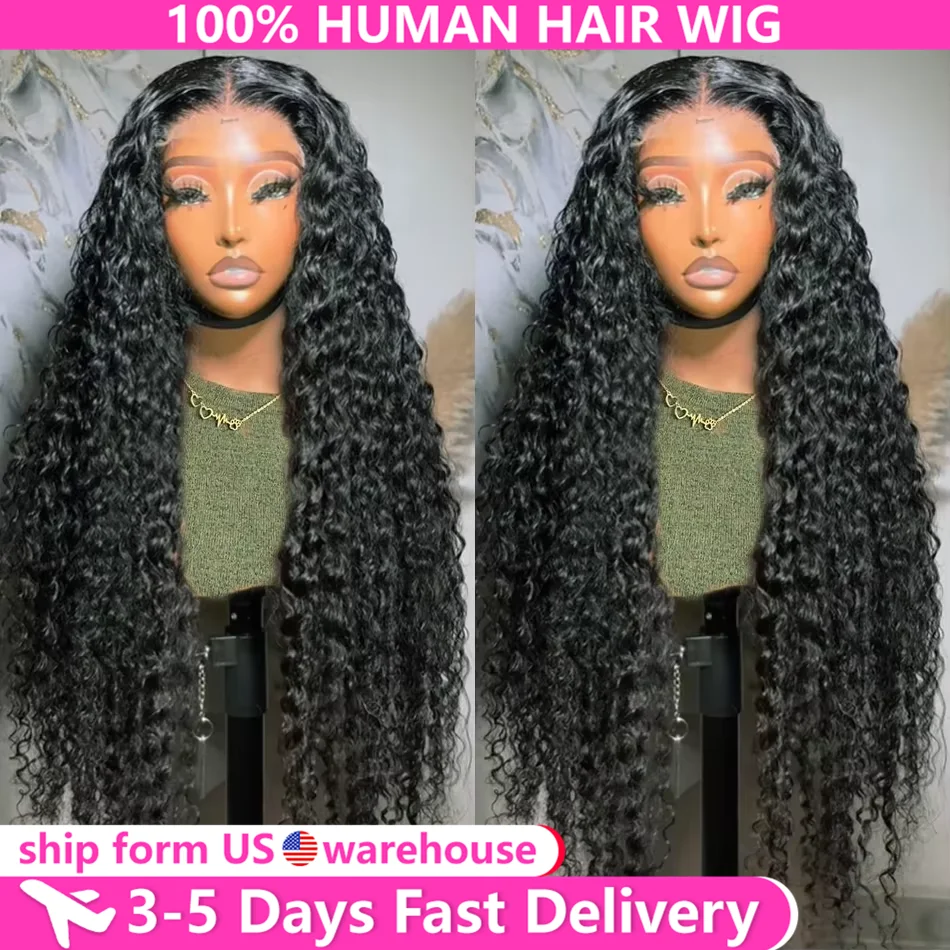 

Накладные парики из 100% натуральных человеческих волос, 30, 32, 34 дюйма, индийские, глубокая волна, кудрявые, Реми, 180% плотность, 13x4, 13x6, HD кружевные фронтальные парики для женщин, с предварительно выщипанными прядями