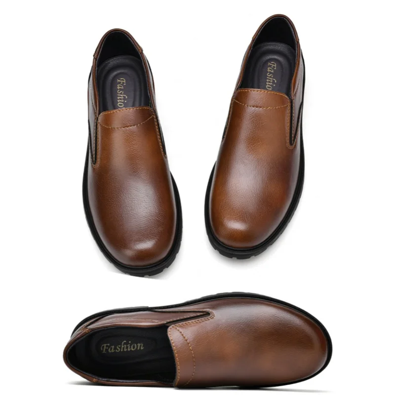 Men'S Summer Round Toe Loafers Are Suitable For Work And Formal Occasions Soft Soled Casual Shoes Are Suitable For Business Wear