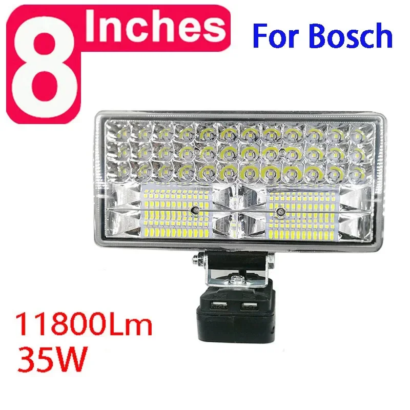 Imagem -05 - Polegada Carro Led Trabalho Luzes Tocha Lâmpada de Acampamento para Makita para Dewalt para Bosch para Milwauke Lomvum Zhipu Jingmi Li-ion Bateria 8