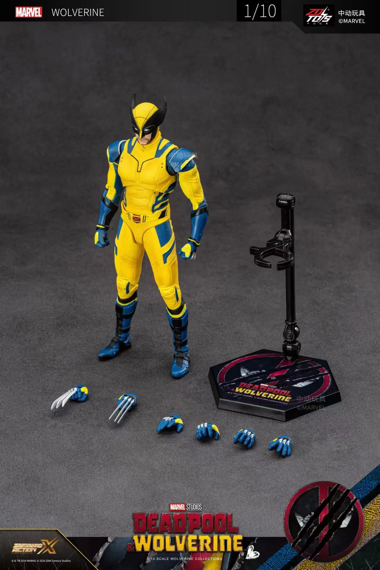 Deadpool & Wolverine Action Figure ZD Original Thor 1/10 X-Men Limited Guardians of The Galaxy Lord Cartoon Toys for Kids Gift