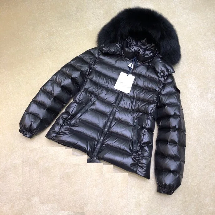 Women's luxury brand down jacket, mink fur hat, winter thick warm and fashionable design, high-quality down jacket