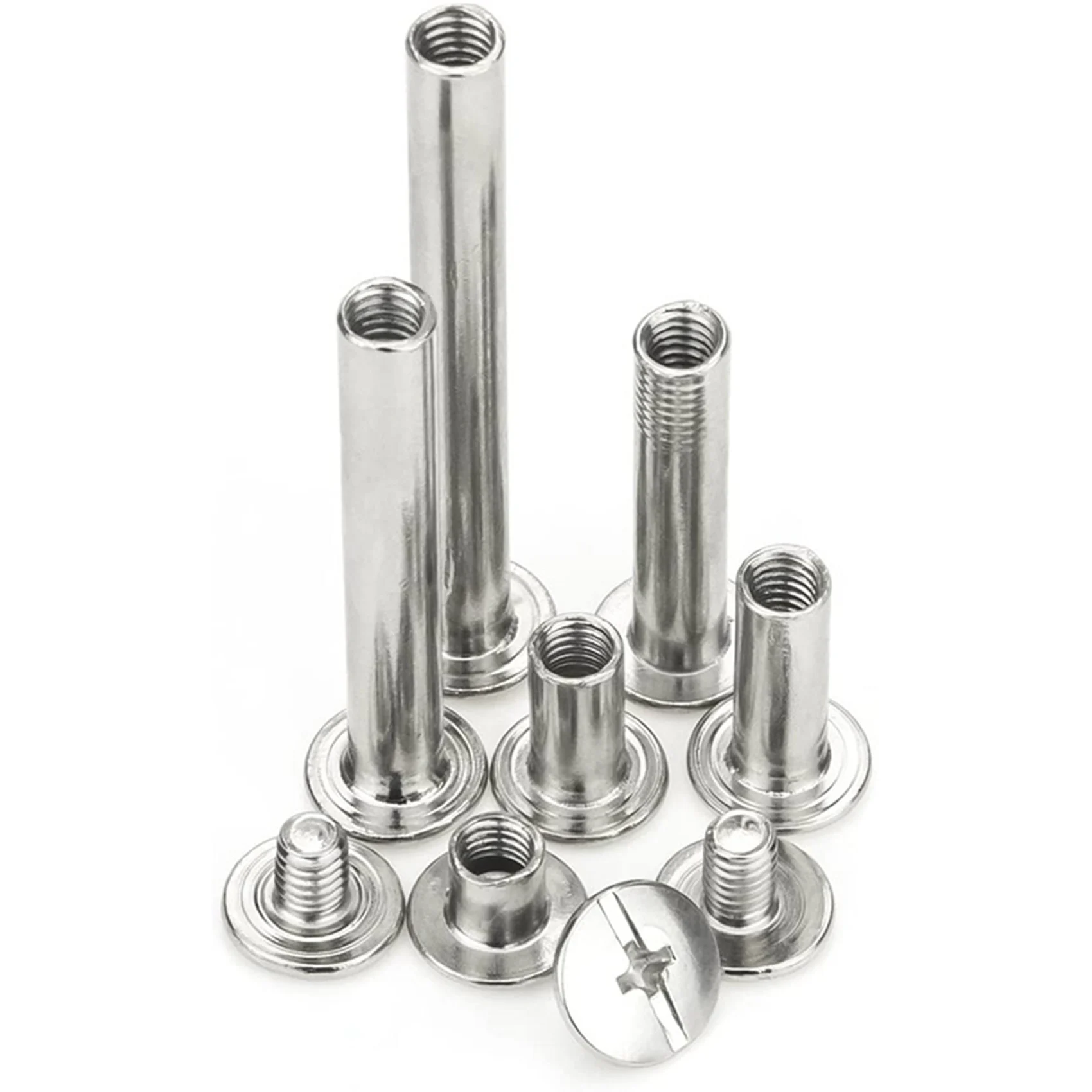 A34R Chicago Screw Binding Screws Posts Assortment Kit For DIY Leather Bookbinding Crafts(240Pcs,M5)